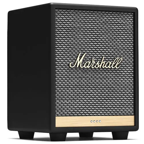 Certified Refurbished - Marshall Uxbridge Home Voice Speaker with Amazon Alexa Built-in, Black - Secondipity