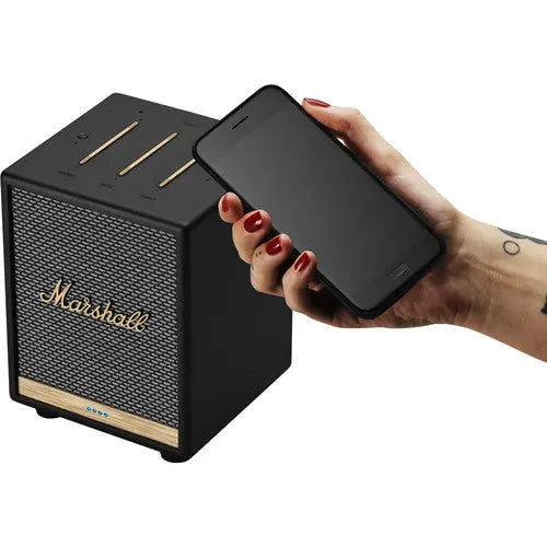 Certified Refurbished - Marshall - Uxbridge Smart Speaker with Amazon Alexa - Black - Secondipity