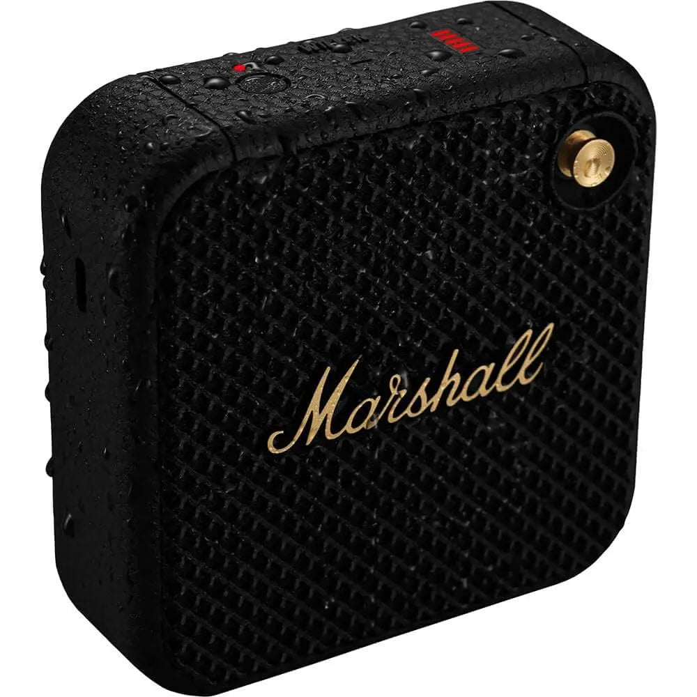 Certified Refurbished - Marshall - Willen BT Portable Speaker - Black & Brass MarshallBullseye Deals