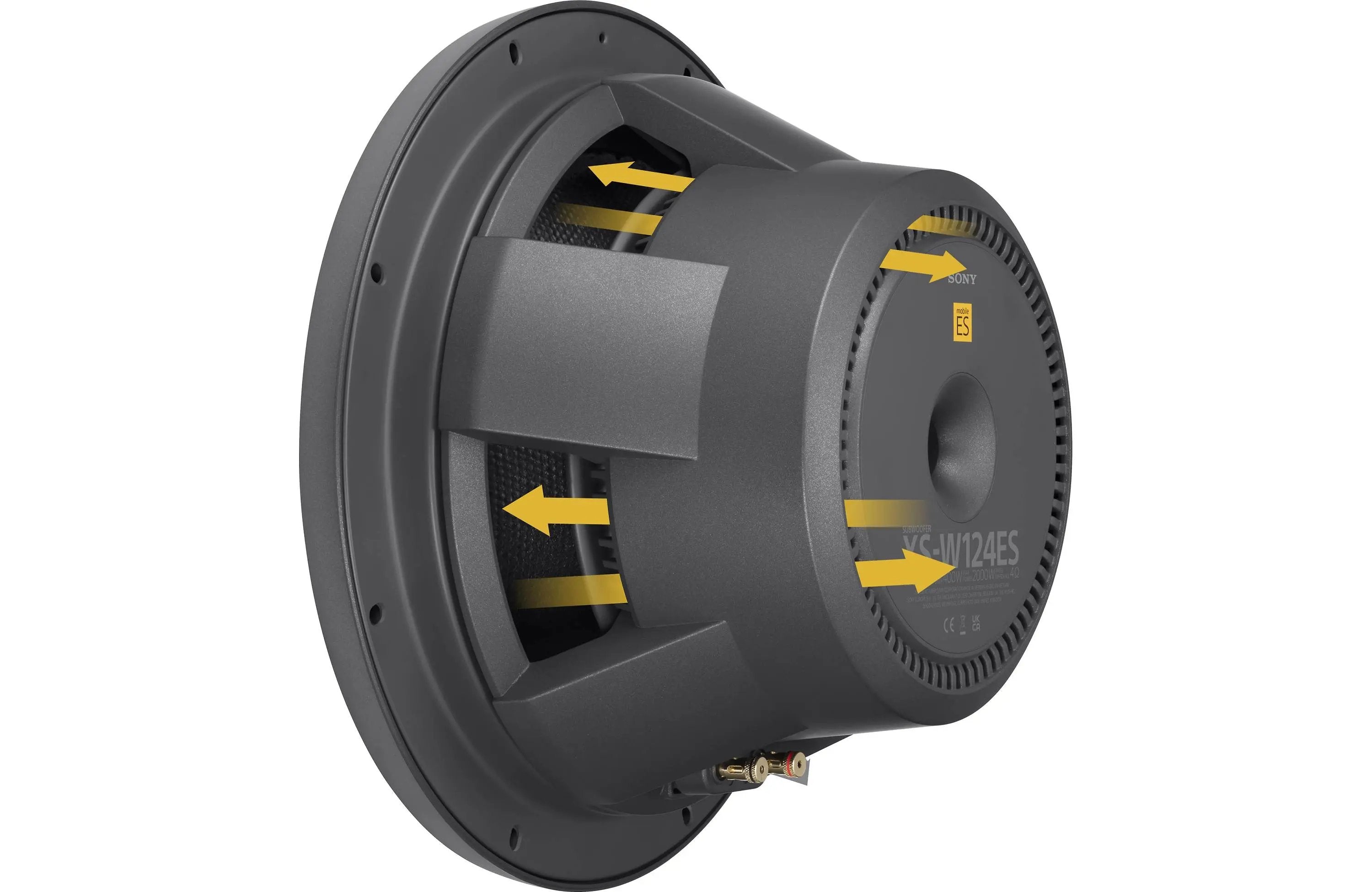 Certified Refurbished - SONY Mobile ES 12" (30cm) 4-ohm Subwoofer - XS-W124ES SonyBullseye Deals