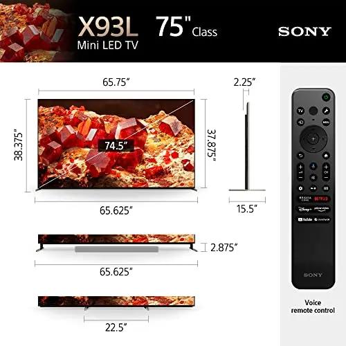 Certified Refurbished - Sony - 75" Class BRAVIA XR X93L Mini-LED 4K UHD Smart Google TV SonyBullseye Deals