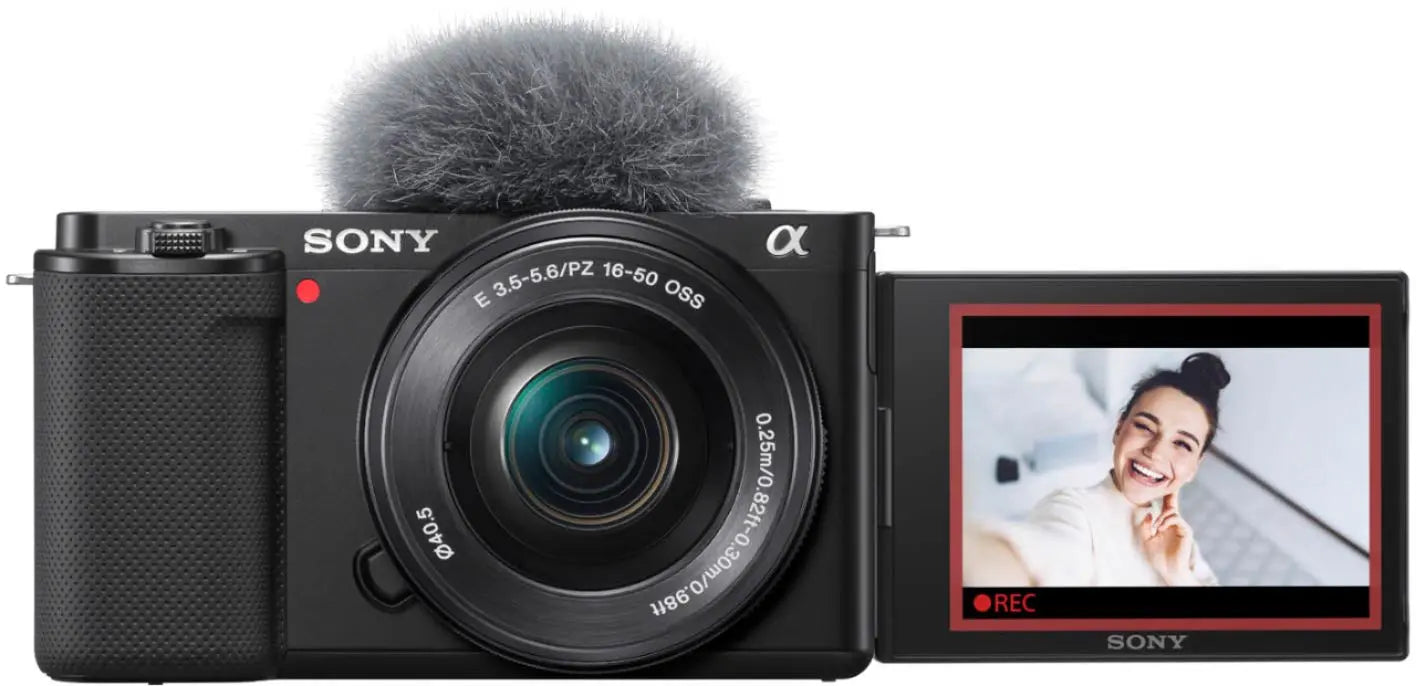 Certified Refurbished - Sony - Alpha ZV-E10 Kit Mirrorless Vlog Camera with 16-50mm Lens - Black SonyBullseye Deals