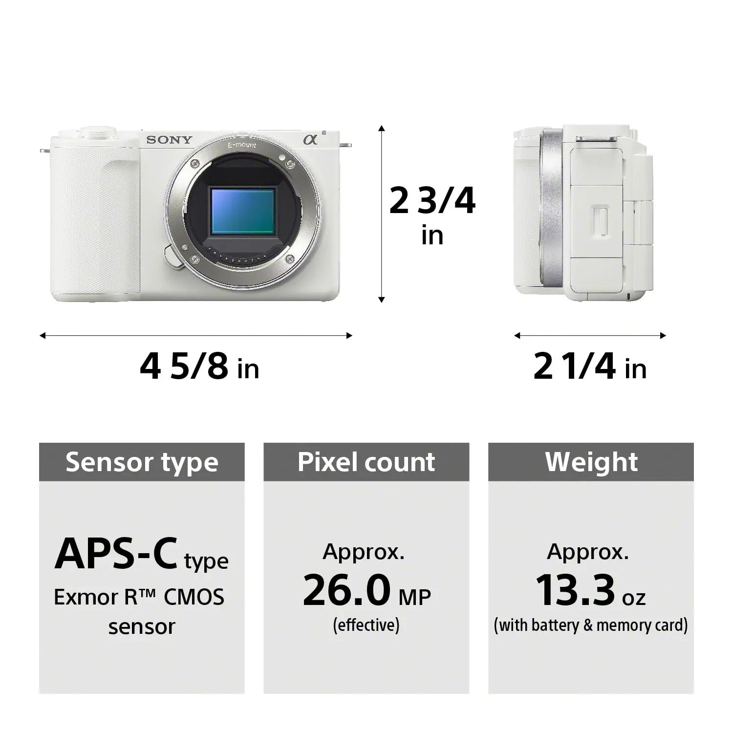 Certified Refurbished - Sony - Alpha ZVE10 II: APS-C Content Creatorsï¿½ Camera Kit - White SonyBullseye Deals