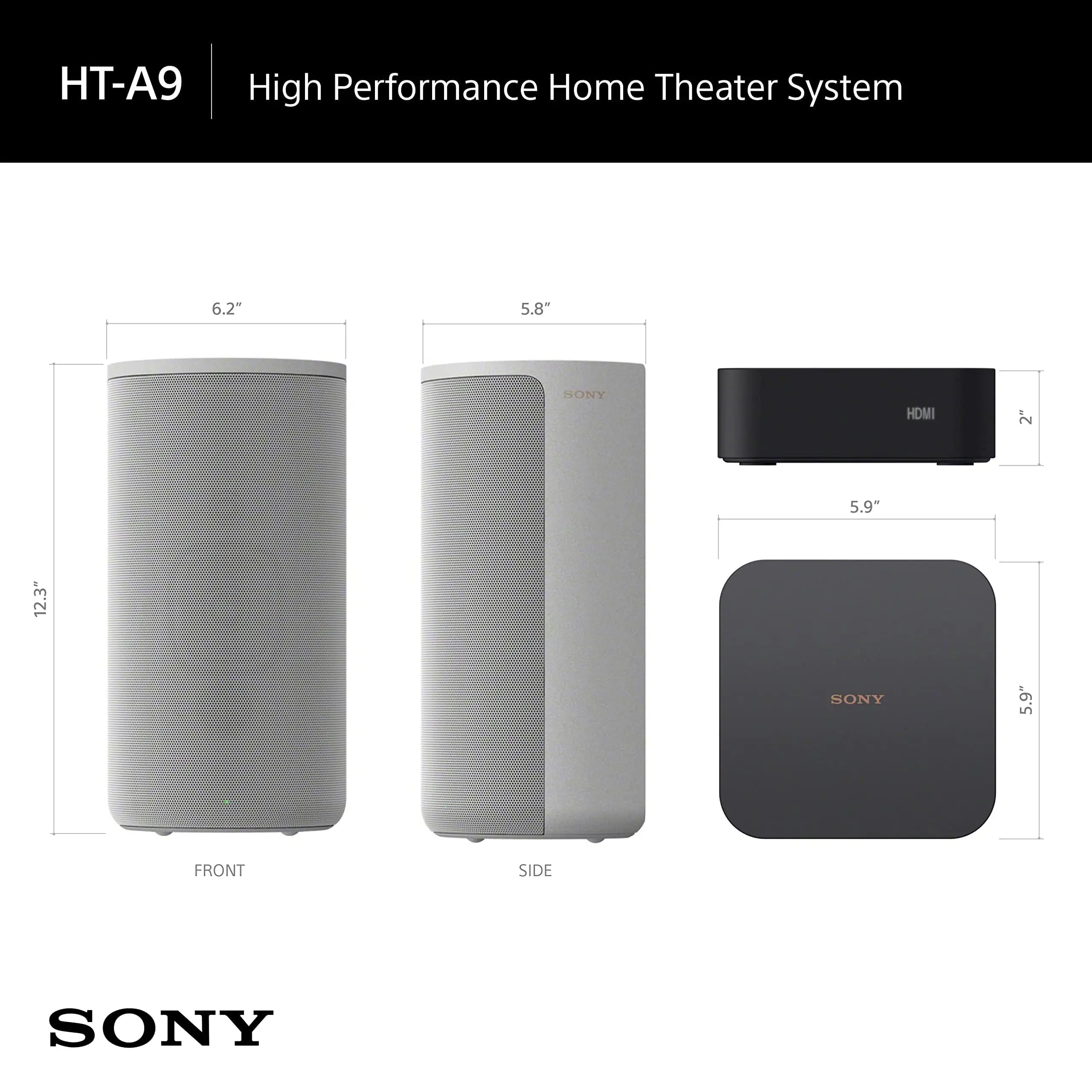 Certified Refurbished - Sony HT-A9 7.1.4ch High Performance Home Theater Speaker System Multi-Dimensional Surround Sound SonyBullseye Deals