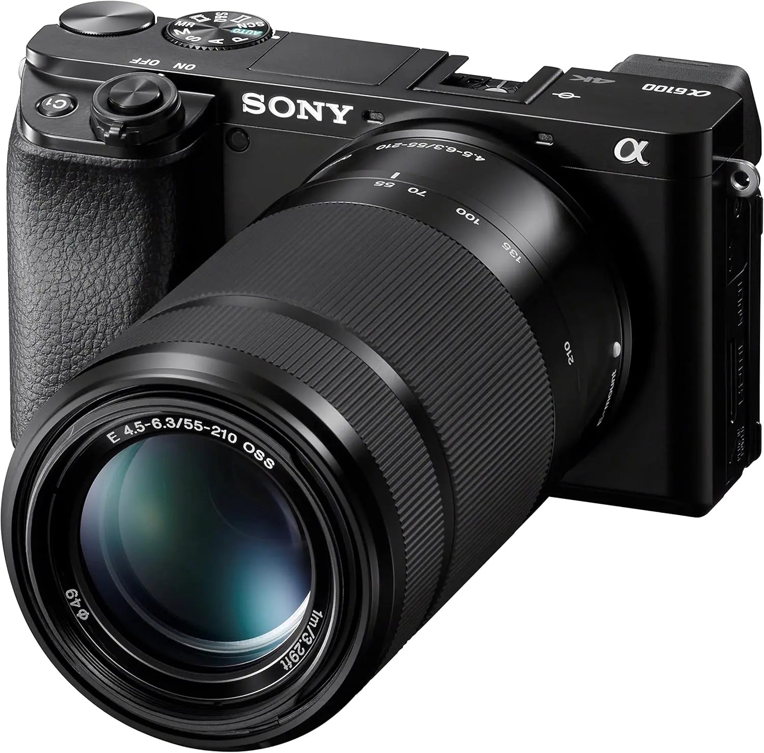 Certified Refurbished - Sony ILCE6100Y/B Alpha 6100 APS-C Mirrorless Camera + 16-50mm + 55-210mm Lenses SonyBullseye Deals