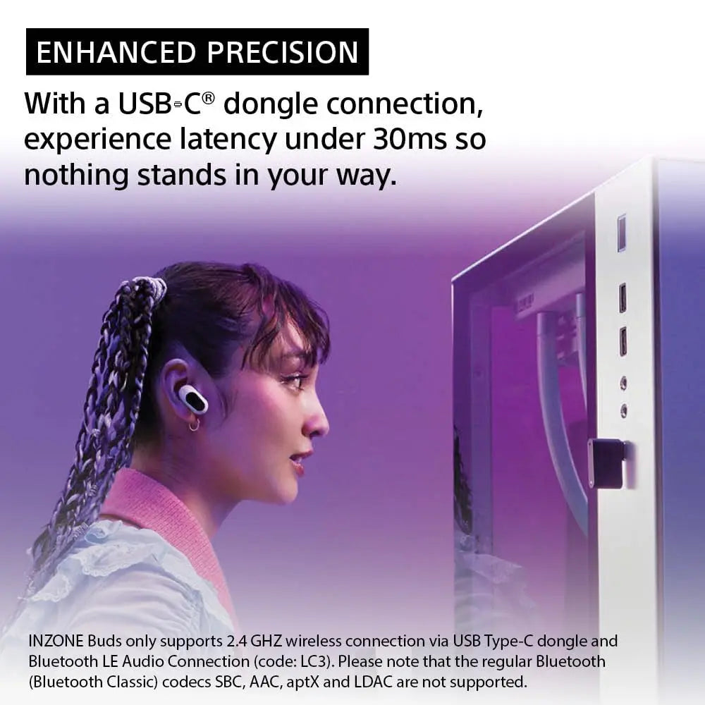 Certified Refurbished - Sony INZONE Buds Truly Wireless Noise Cancelling Gaming Earbuds SonyBullseye Deals