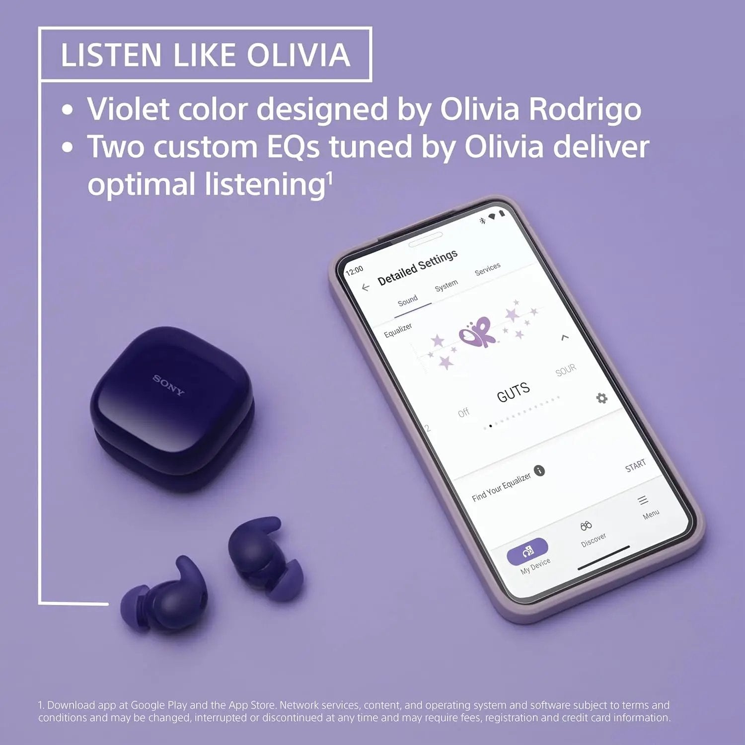 Certified Refurbished - Sony - LinkBuds Fit True Wireless Noise Canceling Earbuds - Violet SonyBullseye Deals