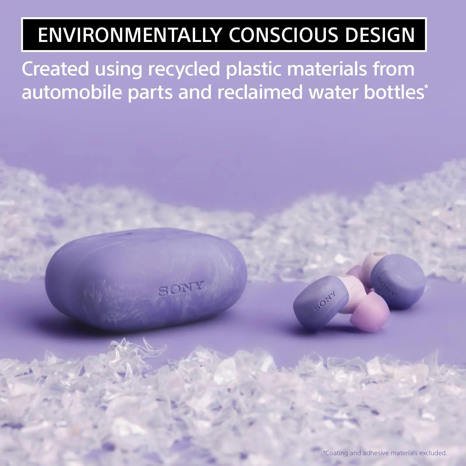 Certified Refurbished - Sony - LinkBuds S True Wireless Noise Canceling Earbuds - Violet SonyBullseye Deals