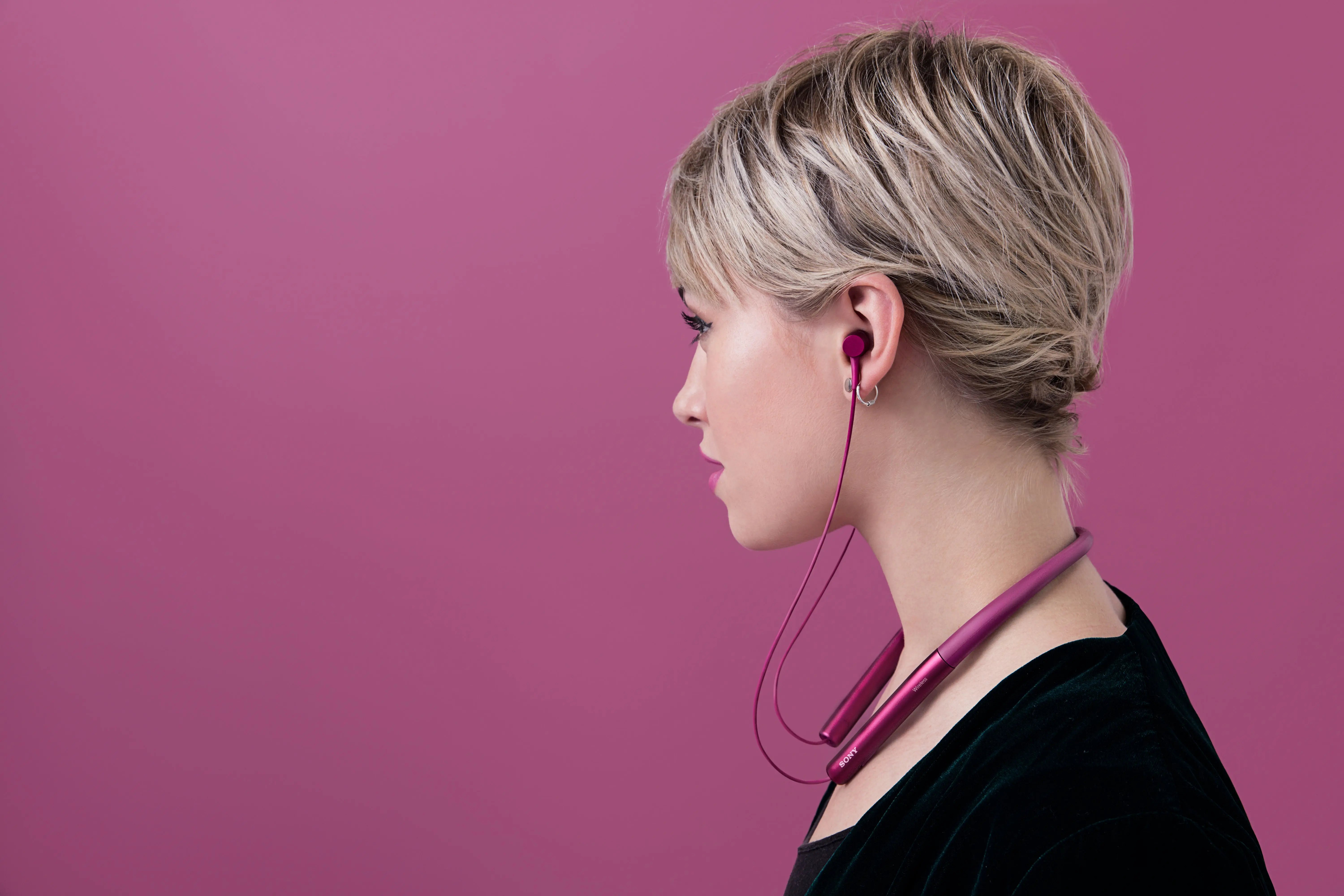 Certified Refurbished - Sony MDR-EX750BT/P H.ear in Behind-the-Neck Bluetooth Wireless Headphones w/ NFC SonyBullseye Deals