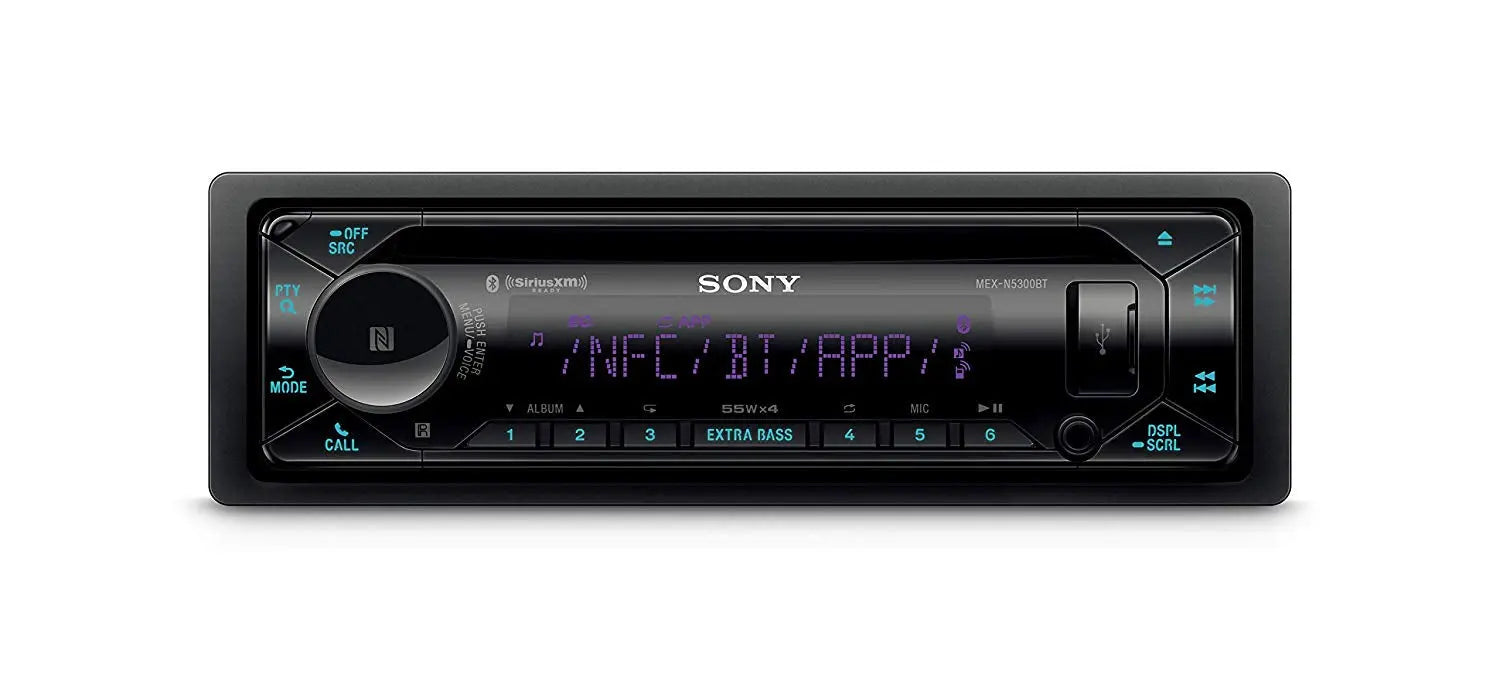 Certified Refurbished - Sony MEX-N5300BT Car Stereo Single Din Radio with Bluetooth, CD Player, USB/AUX SonyBullseye Deals