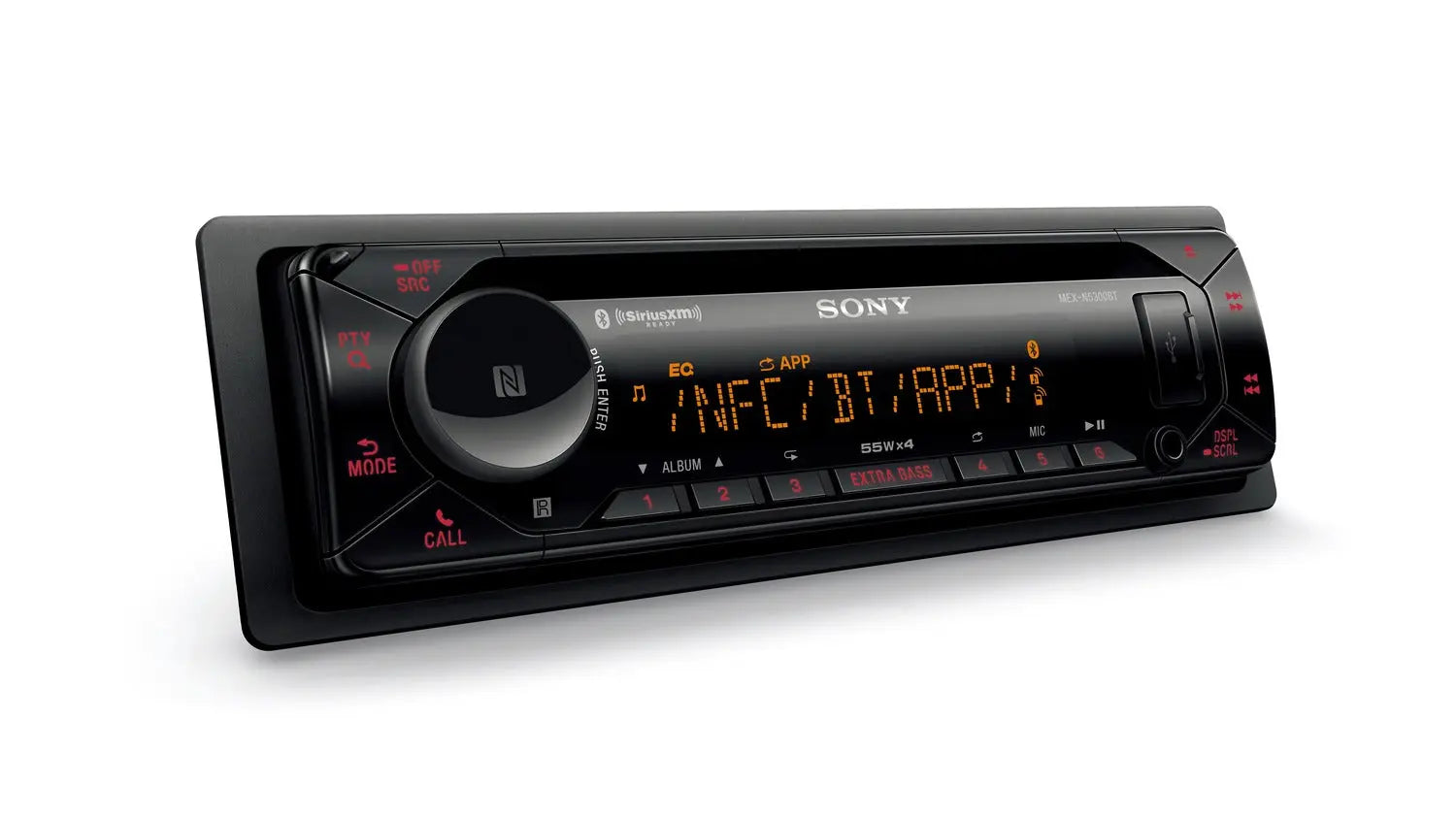Certified Refurbished - Sony MEX-N5300BT Car Stereo Single Din Radio with Bluetooth, CD Player, USB/AUX SonyBullseye Deals