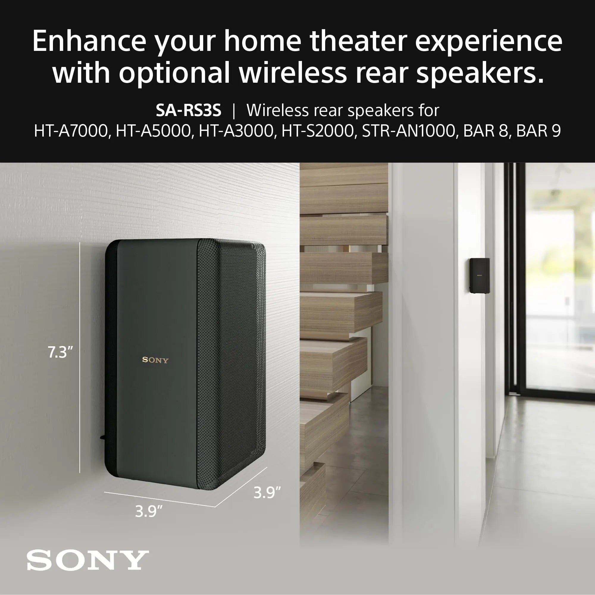 Certified Refurbished - Sony SA-RS3S Wireless Rear Speakers for HT-A7000/A5000 SonyBullseye Deals