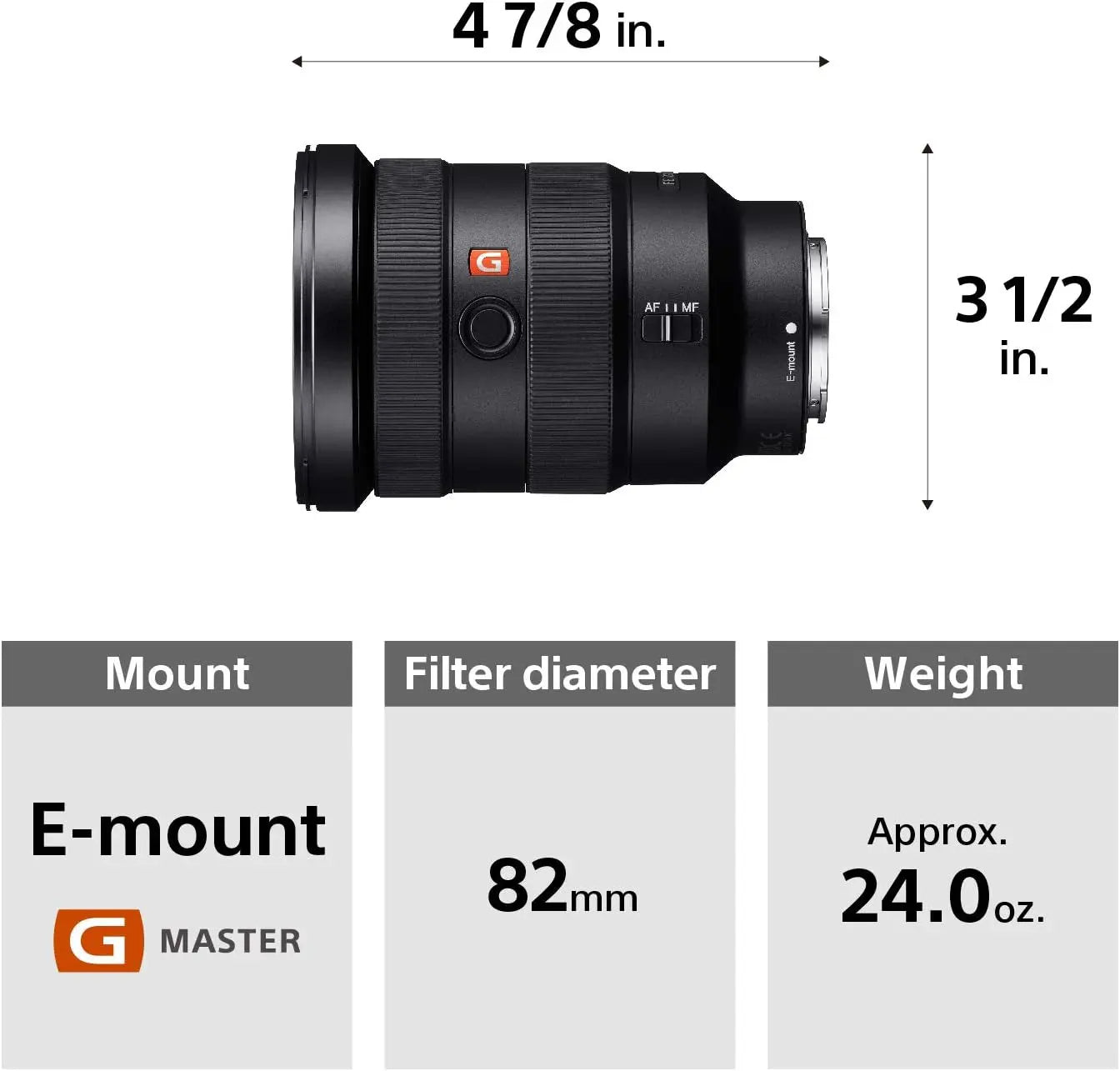Certified Refurbished - Sony SEL1635GM FE 16-35mm F2.8 GM Wide-angle Zoom Lens SonyBullseye Deals