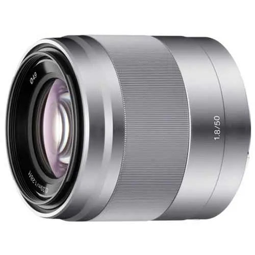 Certified Refurbished - Sony SEL50F18 50mm f/1.8 Lens | Silver SonyBullseye Deals
