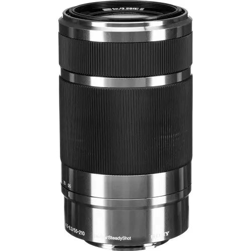 Certified Refurbished - Sony SEL55210 E 55-210mm F4.5-6.3 OSS E-mount Wide Zoom Lens - Silver - Secondipity