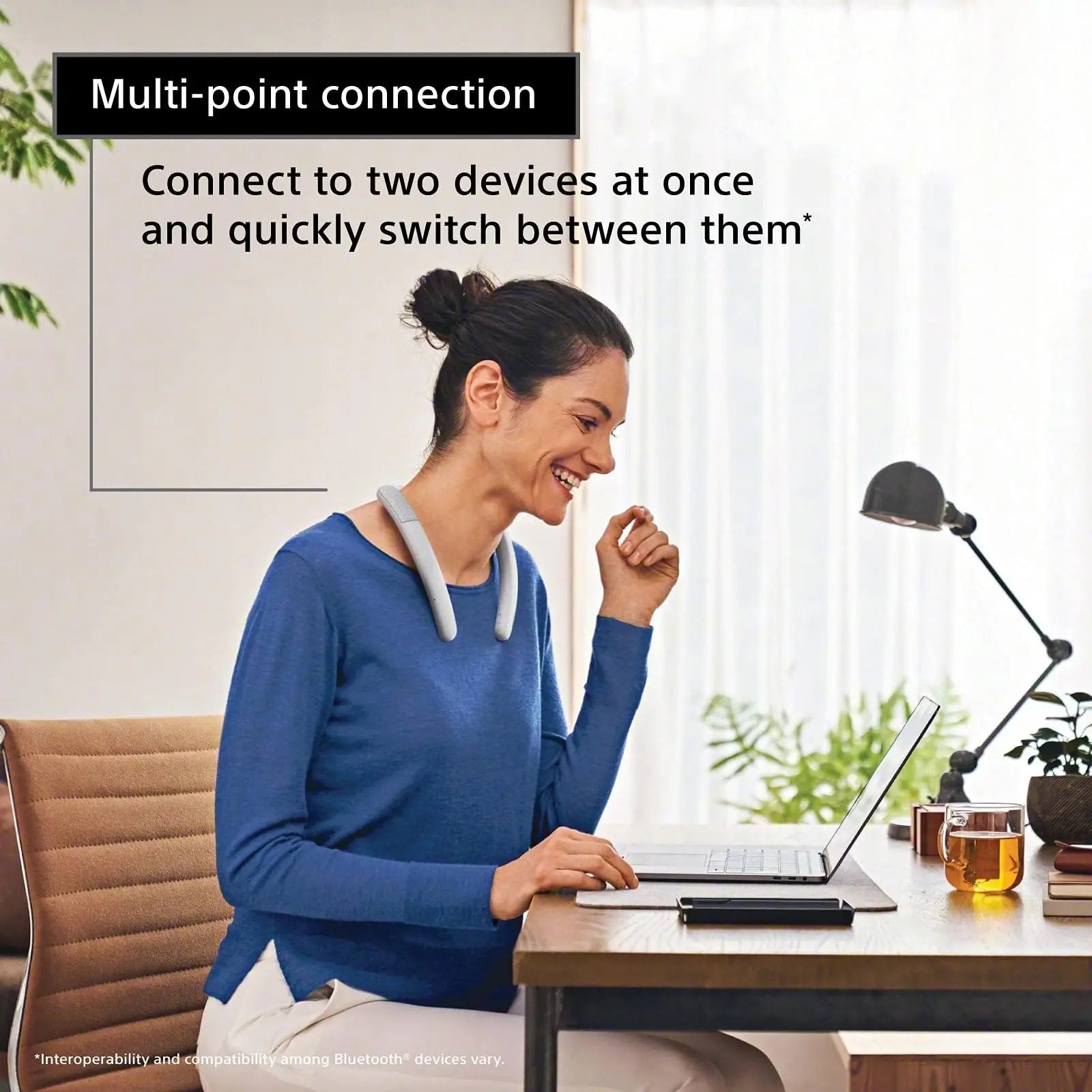 Certified Refurbished - Sony SRS-NB10 Wireless Neckband Bluetooth Speaker - White SonyBullseye Deals