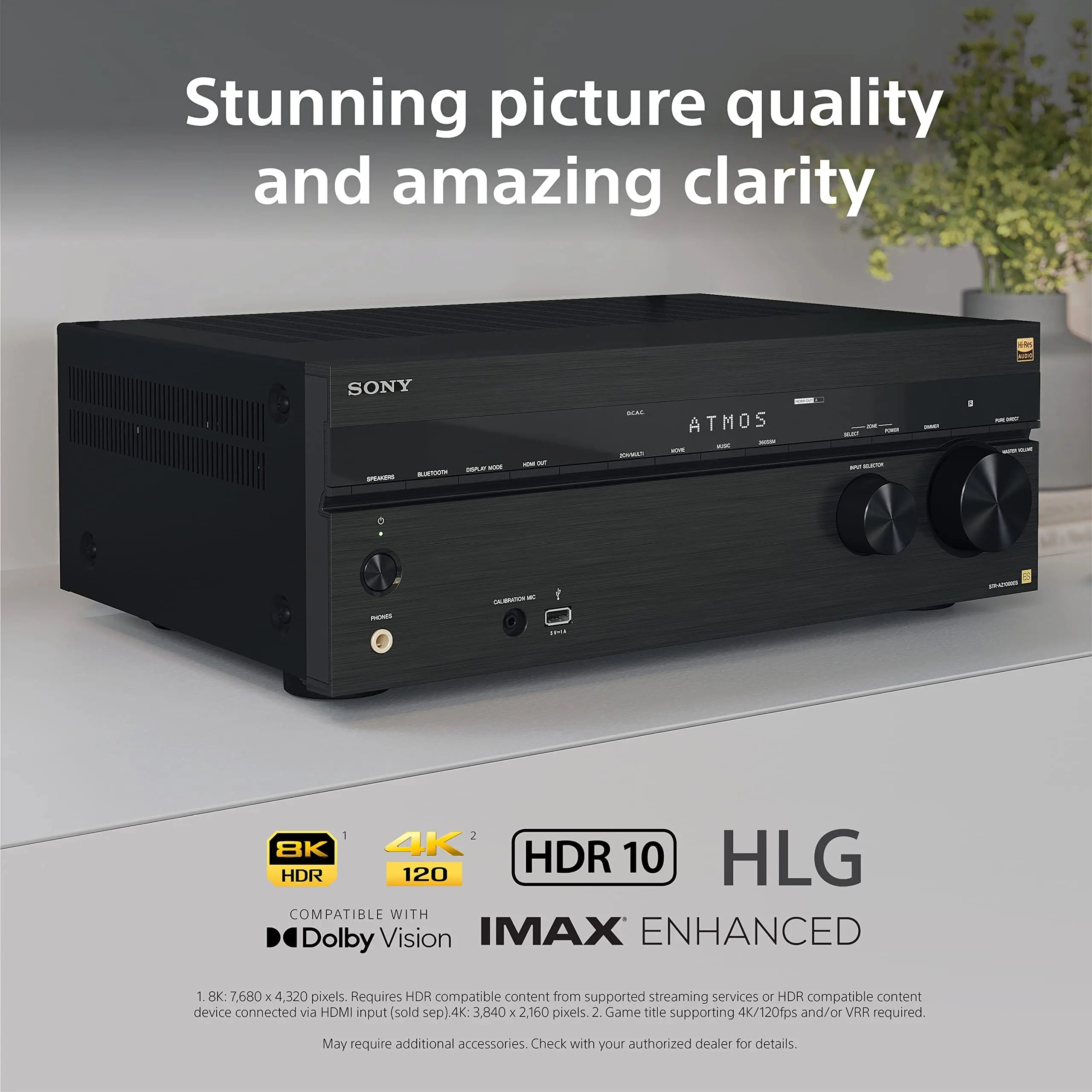 Certified Refurbished - Sony STR-AN1000 7.2 CH Surround Sound Home Theater 8K A/V Receiver SonyBullseye Deals