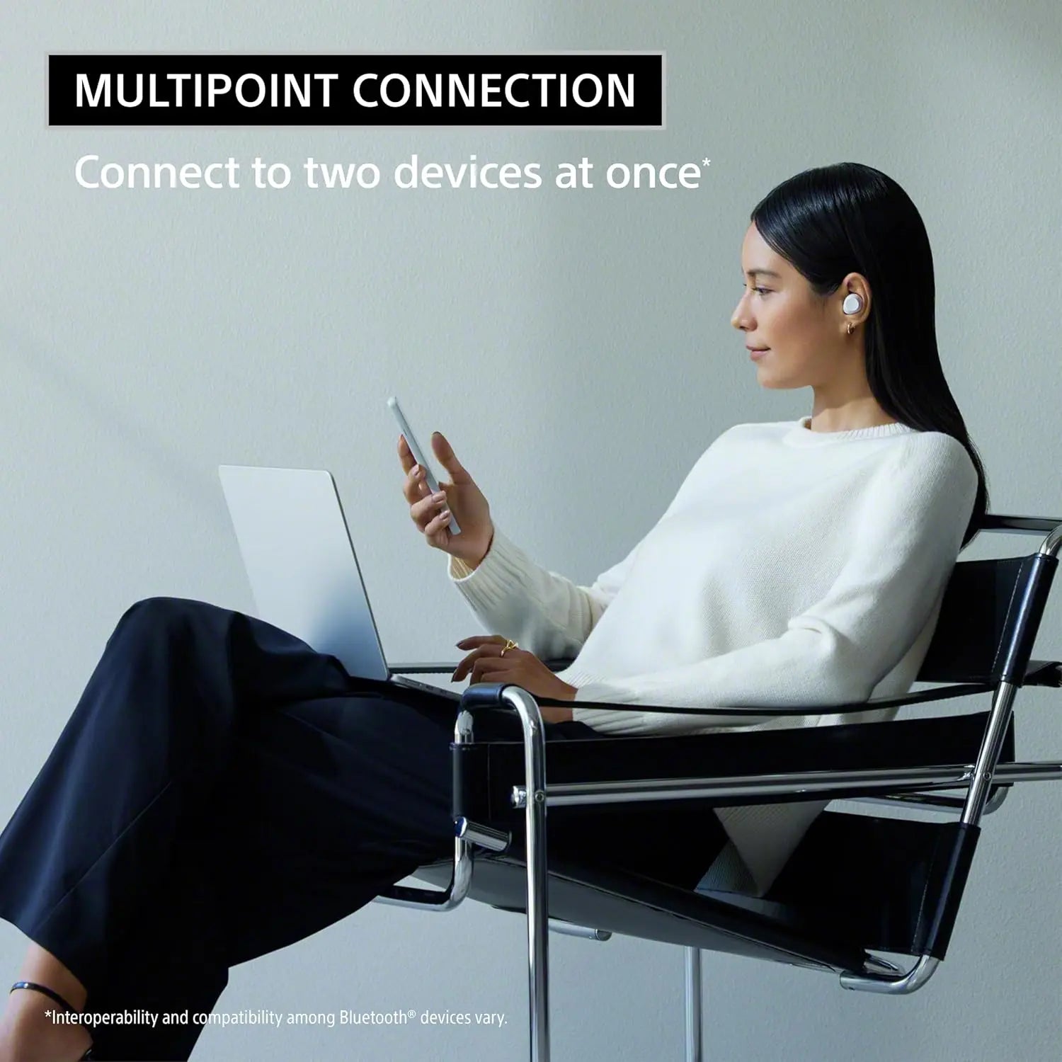 Certified Refurbished - Sony WF-C710N/W True Wireless Noise Cancelling Bluetooth In-Ear Headphones - White SonyBullseye Deals