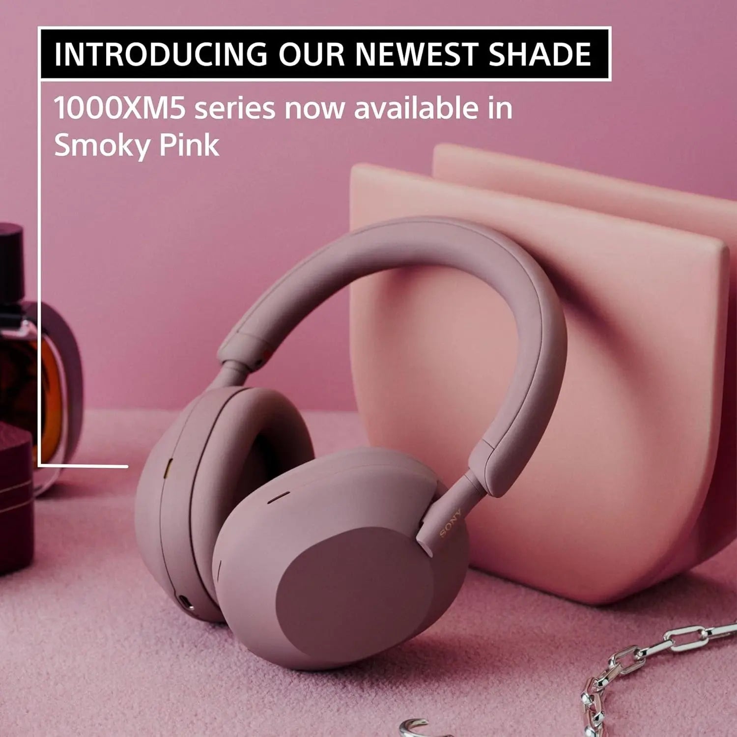 Certified Refurbished - Sony - WH1000XM5 Wireless Noise-Canceling Over-the-Ear Headphones - Smoky Pink SonyBullseye Deals