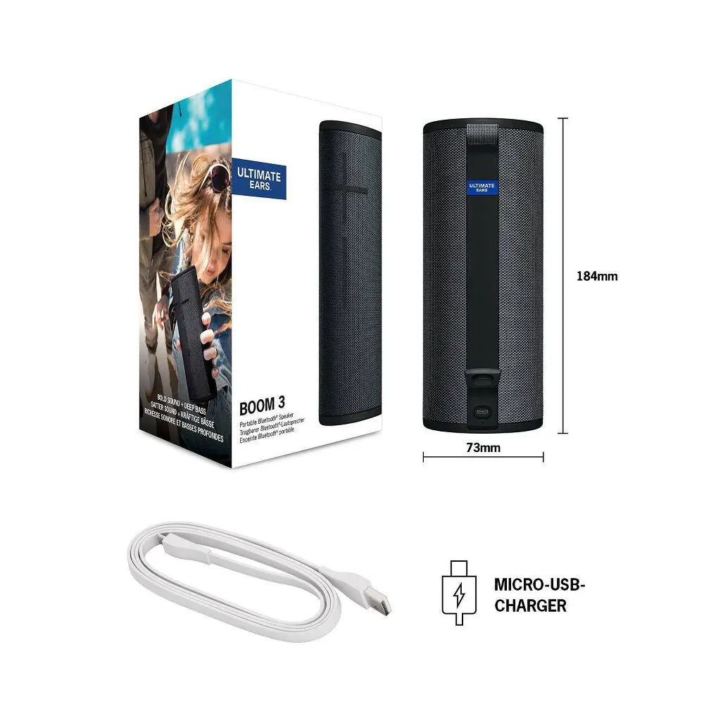 Certified Refurbished - Ultimate Ears Boom 3 Bluetooth Speaker - Black - 984-001348 Ultimate EarsBullseye Deals