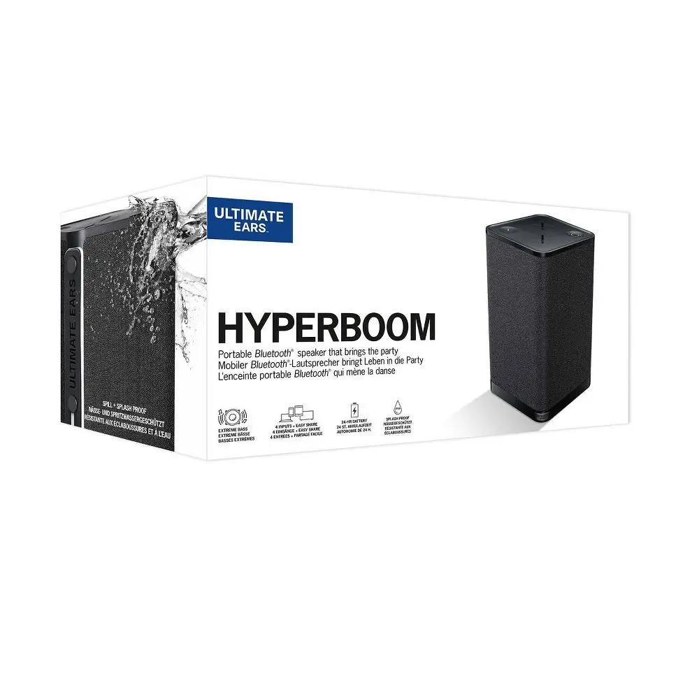 Certified Refurbished - Ultimate Ears - HYPERBOOM Portable Bluetooth Waterproof Party Speaker with Big Bass - Black Ultimate EarsBullseye Deals