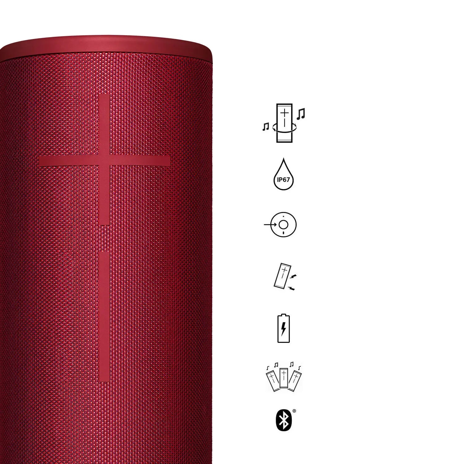 Certified Refurbished - Ultimate Ears MEGABOOM 3 Portable Bluetooth Speaker System - Red Ultimate EarsBullseye Deals