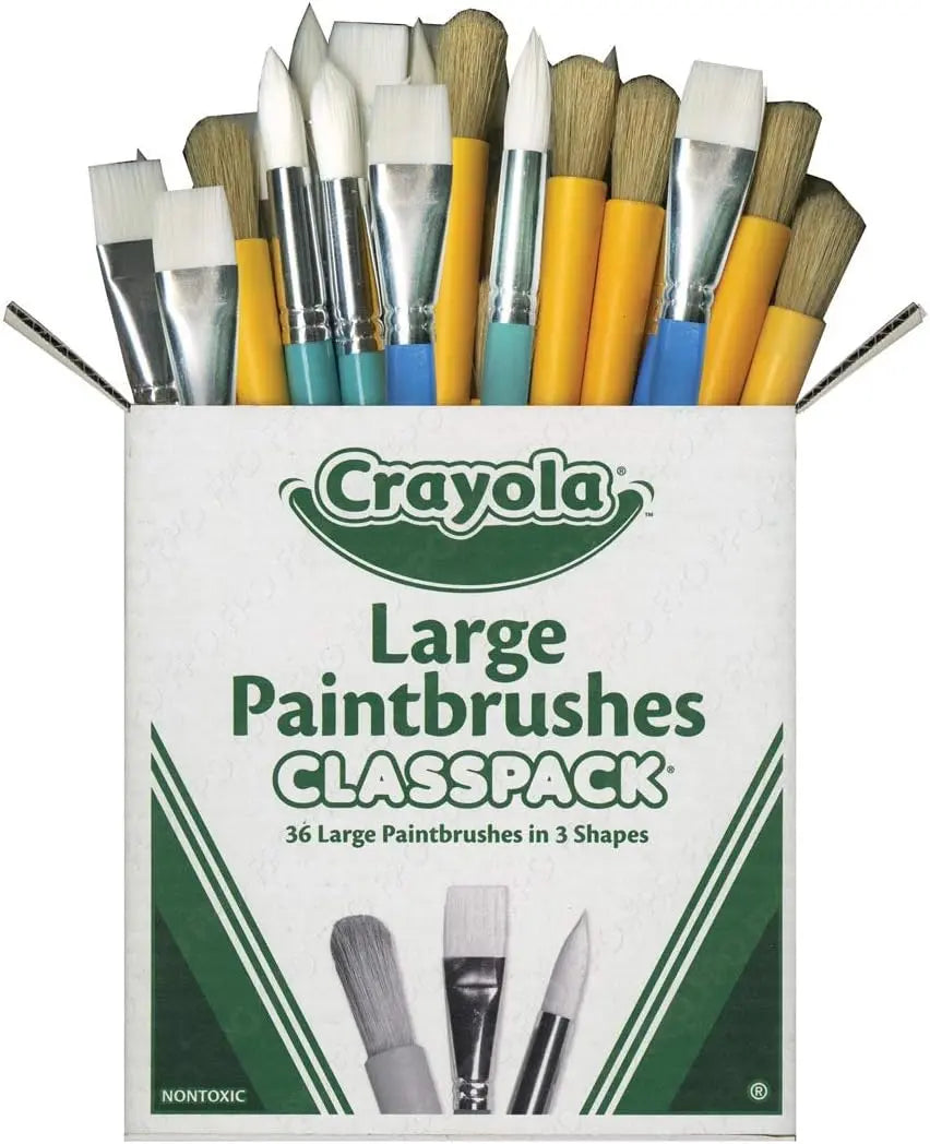 Crayola Paintbrush Variety Classpack (36ct), School Art Supplies for Kids CrayolaBullseye Deals