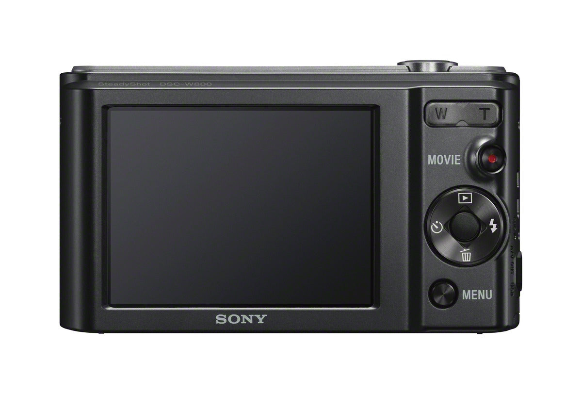 Certified Refurbished - Sony Cyber-shot DSC-W800/B 20.1MP Super HAD CCD Digital Camera | Black SonyBullseye Deals