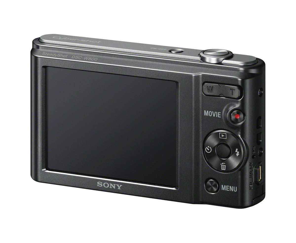 Certified Refurbished - Sony Cyber-shot DSC-W800/B 20.1MP Super HAD CCD Digital Camera | Black SonyBullseye Deals