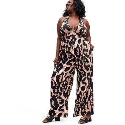 DVF for Target Women's Halter Leopard Jumpsuit: Effortlessly Chic! Diane von Furstenberg for TargetBullseye Deals