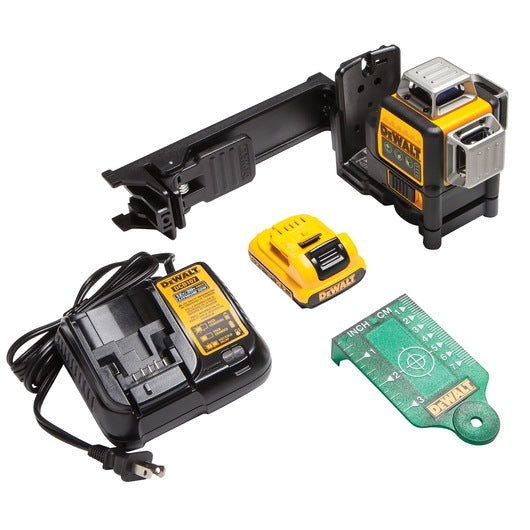 Open Box -  DEWALT DW089LG 12-V MAX 100 ft Green Self-Leveling 3-Beam 360 Degree Laser Level DEWALTBullseye Deals