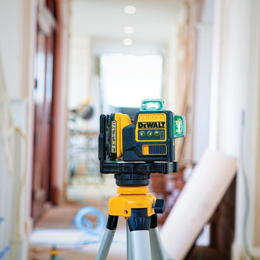 Open Box -  DEWALT DW089LG 12-V MAX 100 ft Green Self-Leveling 3-Beam 360 Degree Laser Level DEWALTBullseye Deals