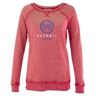 Detroit Pistons Women's Retro Logo Fleece Sweatshirt Detroit PistonsBullseye Deals