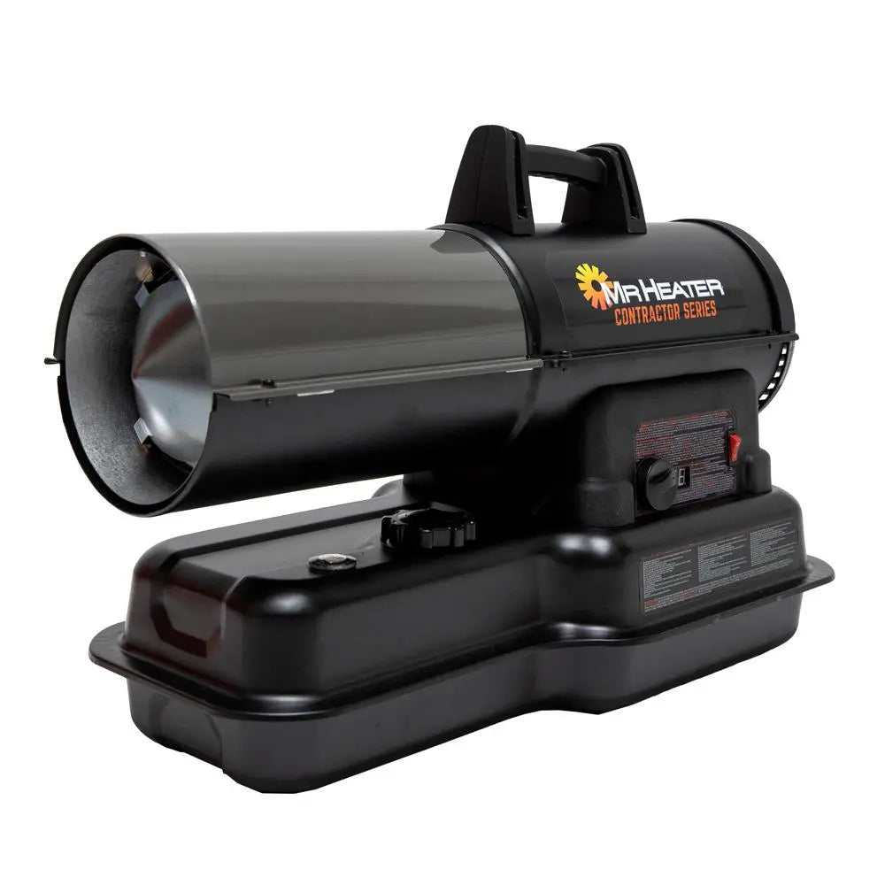 Open Box -  Mr. Heater Contractor 80,000 BTU Forced Air Kerosene/Diesel Heater, Black - Secondipity