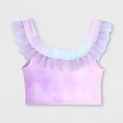 Disney Frozen Elsa Kids Girls 2-Piece Swim Sets Swimsuits UPF 50+ UV Protection ElsaBullseye Deals