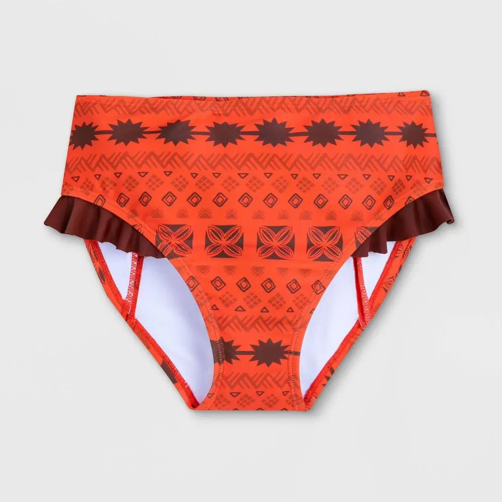 Disney Moana Kids Girls Cosplay Swim Sets 3-Piece Swimsuit UPF 50+ UV Protection MoanaBullseye Deals