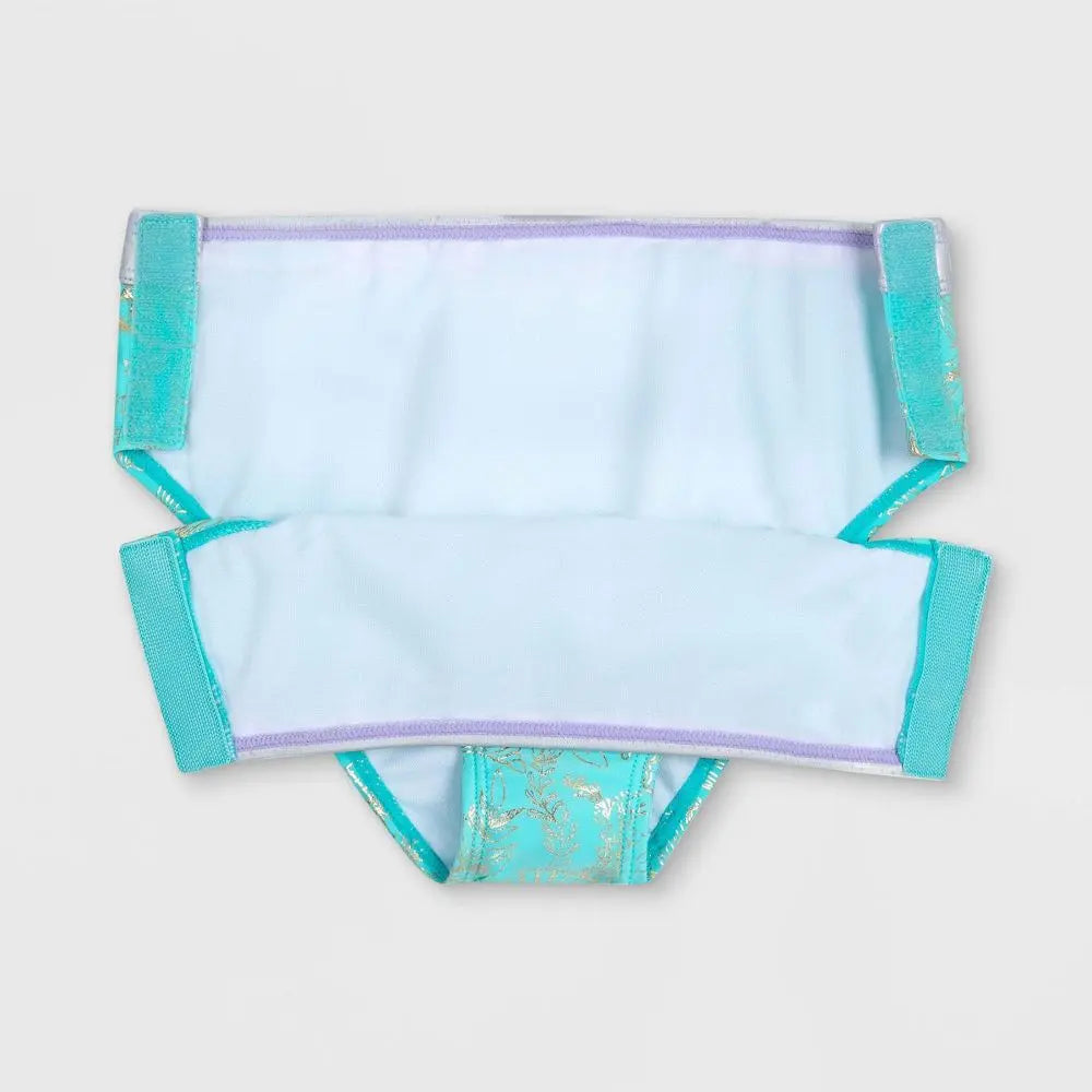 Disney The Little Mermaid Kids Girls 3-Piece Swimsuit Set Tail Skirt DisneyBullseye Deals