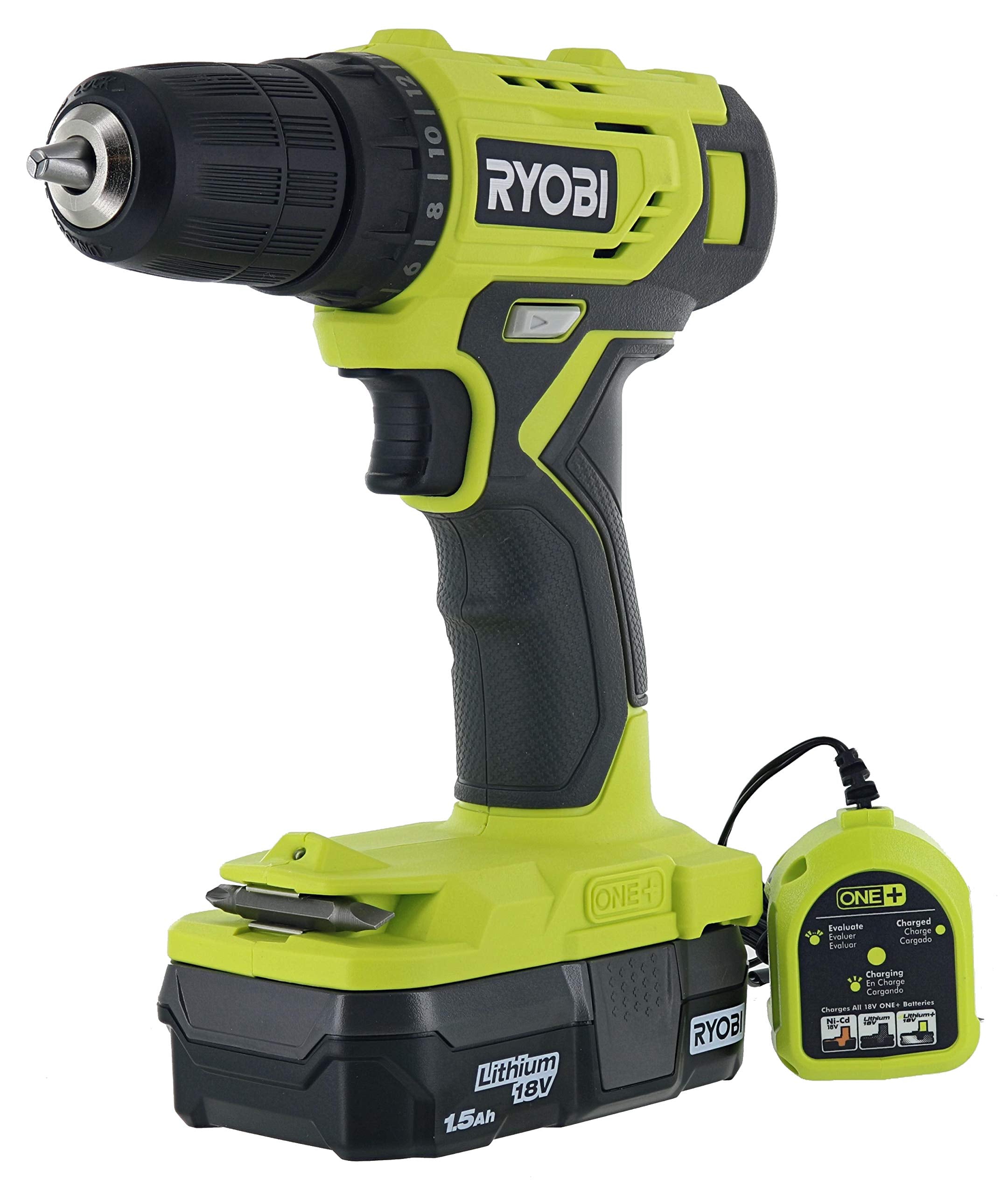 Open Box -  RYOBI 18-Volt ONE+ Cordless 3/8 in. Drill/Driver Kit with 1.5 Ah Battery and Charger RYOBI