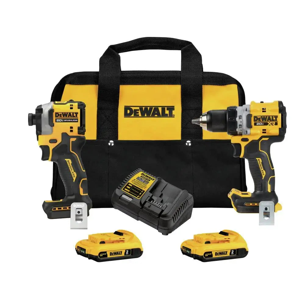 Open Box - DEWALT 20-Volt MAX XR Drill/Driver and ATOMIC Impact Driver Combo Kit (2-Tool) with Two 2.0 Ah Batteries, Charger and Bag DEWALT