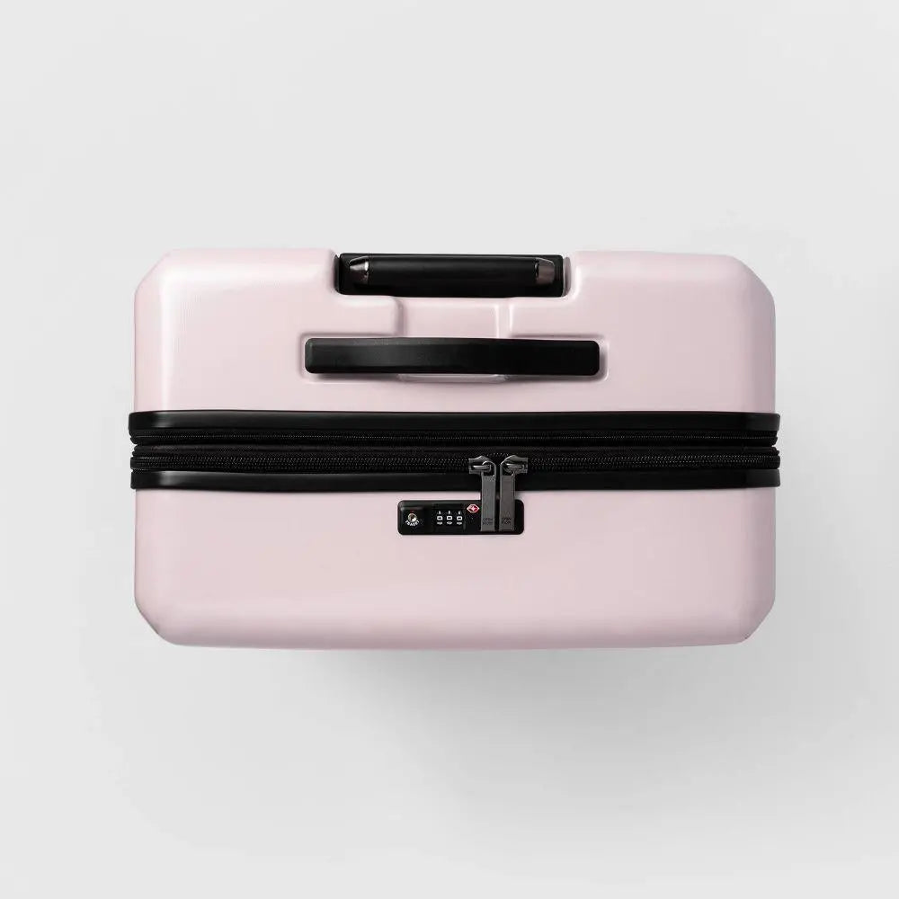 Expandable Large Checked Hardside Suitcase Spinner Hard Shell Luggage Open StoryBullseye Deals