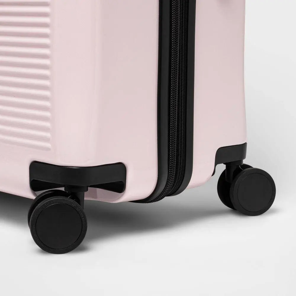 Expandable Large Checked Hardside Suitcase Spinner Hard Shell Luggage Open StoryBullseye Deals