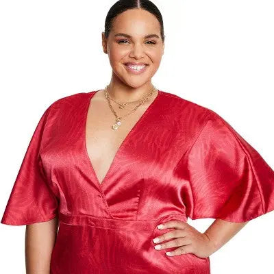 Fe Noel Women's Short Flutter Sleeve Maxi Dress Fe Noel x TargetBullseye Deals