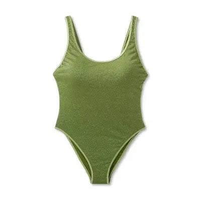 Fe Noel x Target Women's Metallic High-Leg Cheeky One Piece Swimsuit - Secondipity