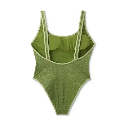 Fe Noel x Target Women's Metallic High-Leg Cheeky One Piece Swimsuit - Secondipity