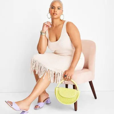 Future Collective with Alani Noelle Crochet Fringe Hem Boho Midi Dress Future Collective with Alani NoelleBullseye Deals