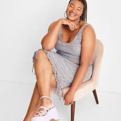 Future Collective with Alani Noelle Crochet Fringe Hem Boho Midi Dress Future Collective with Alani NoelleBullseye Deals