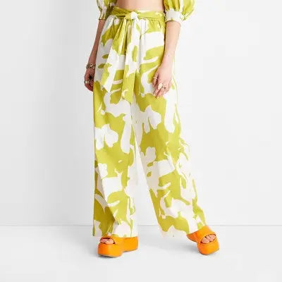 Future Collective with Alani Noelle Women's Floral Wide Leg Relaxed Pants Future Collective with Alani NoelleBullseye Deals