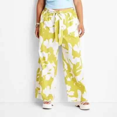 Future Collective with Alani Noelle Women's Floral Wide Leg Relaxed Pants Future Collective with Alani NoelleBullseye Deals