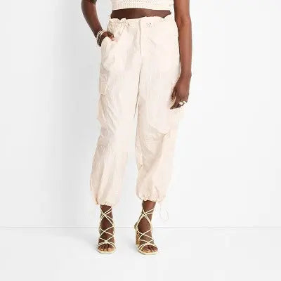 Future Collective with Alani Noelle Women's High Rise Relaxed Leg Ankle Joggers Future Collective with Alani NoelleBullseye Deals