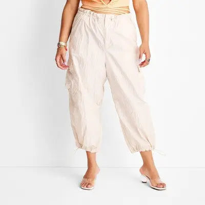 Future Collective with Alani Noelle Women's High Rise Relaxed Leg Ankle Joggers Future Collective with Alani NoelleBullseye Deals